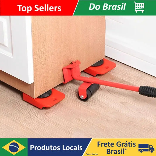 DAFUSHOP Suporte Aparelho Para Levantar e Mover Móveis Pesados Kit Com 5 Peças