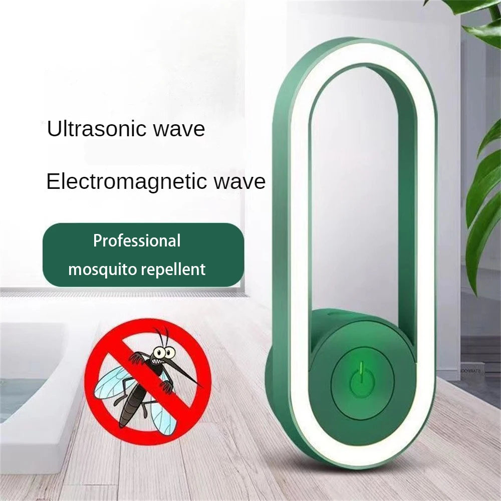 Ultrasonic Electronic Mosquito Repelente Night Light, Household Mite Insect e Rat Removal Instrument