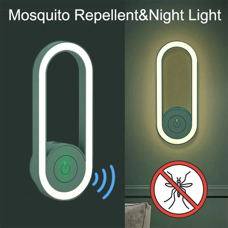 Ultrasonic Electronic Mosquito Repelente Night Light, Household Mite Insect e Rat Removal Instrument